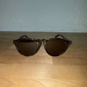 Designer Round Two-Tone Sunglasses – Retail $220